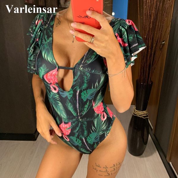 new green leaves printed one piece swimsuit 2019 women swimwear female bather ruffled bathing suit swim lady monokini v1513, White;black
new green leaves printed one piece swimsuit 2019 women swimwear female bather ruffled bathing suit swim lady monokini v1513, White;black