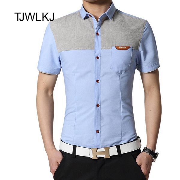 tjwlkj cotton shirt men summer brand new mens shirts short sleeve slim fit chemise homme casual button down mens dress shirts, White;black
tjwlkj cotton shirt men summer brand new mens shirts short sleeve slim fit chemise homme casual button down mens dress shirts, White;black