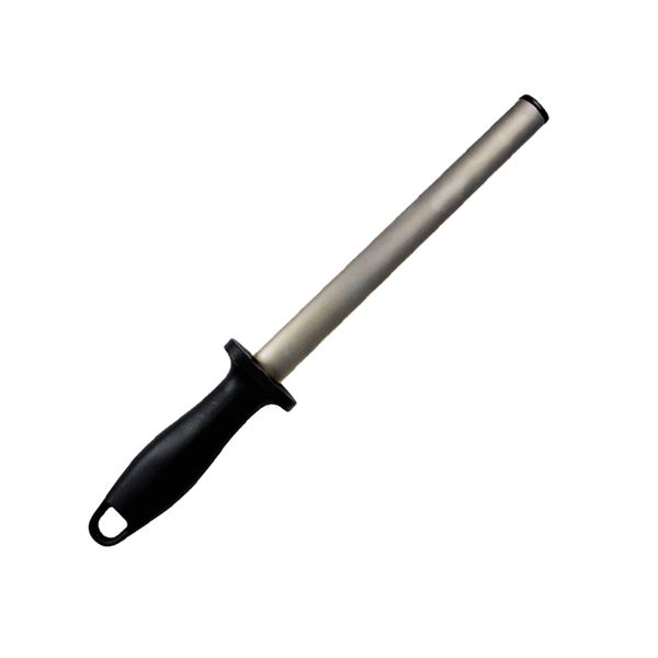 10 inch sharpener steel, diamond sharpening professional sharpener rod, honing rod for sharpening kitchen cutting chopping tools
10 inch sharpener steel, diamond sharpening professional sharpener rod, honing rod for sharpening kitchen cutting chopping tools