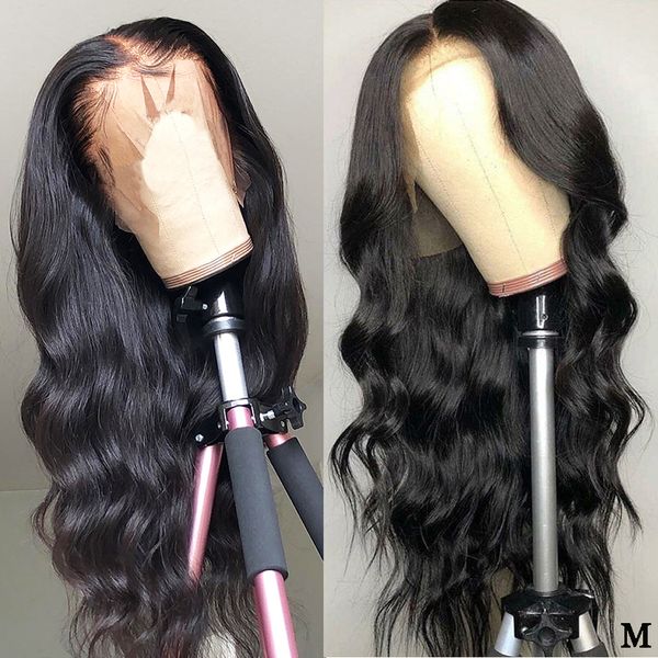 13x6 lace front wig pre plucked brazilian body wave lace front human hair wigs 150% density middle ratio lace front wigs, Black
13x6 lace front wig pre plucked brazilian body wave lace front human hair wigs 150% density middle ratio lace front wigs, Black