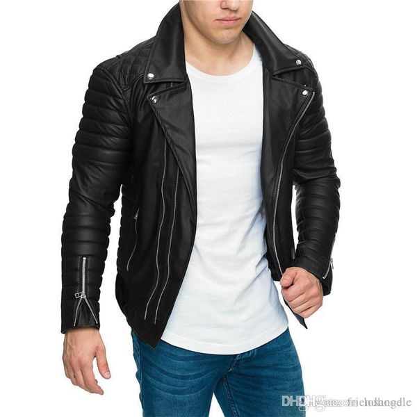 mens конструктора pu кожаной куртка motorbiker отложной воротник молния slim fit пальто куртка, Black;brown
mens конструктора pu кожаной куртка motorbiker отложной воротник молния slim fit пальто куртка, Black;brown