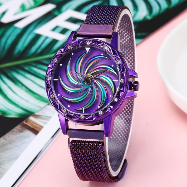 luxury rose gold watch women special design 360 degrees rotation gyro diamond dial watches mesh magnet ladies watch quartz reloj, Slivery;brown
luxury rose gold watch women special design 360 degrees rotation gyro diamond dial watches mesh magnet ladies watch quartz reloj, Slivery;brown