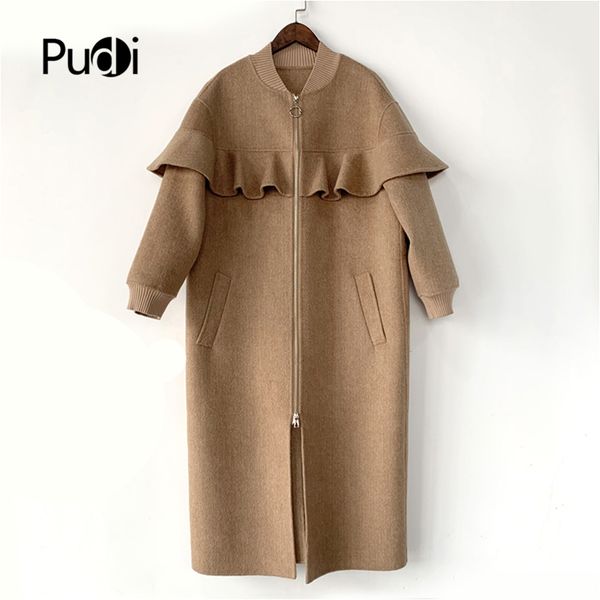 women's wool & blends 2021 women winter fashiont fur coat jacket female lady's long style pocket belt suit ct029, Black
women's wool & blends 2021 women winter fashiont fur coat jacket female lady's long style pocket belt suit ct029, Black
