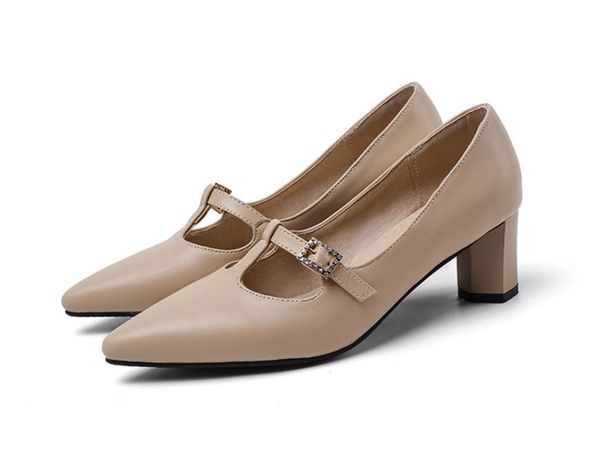2020 spring and autumn with new style fashion high heel coarse heel pointed end women's shoes @zx6, Black
2020 spring and autumn with new style fashion high heel coarse heel pointed end women's shoes @zx6, Black
