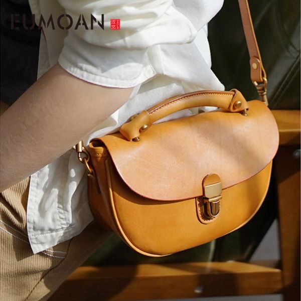 eumoan handmade leather shoulder bag, female tanning cowhide handbag, vintage saddle bag
eumoan handmade leather shoulder bag, female tanning cowhide handbag, vintage saddle bag