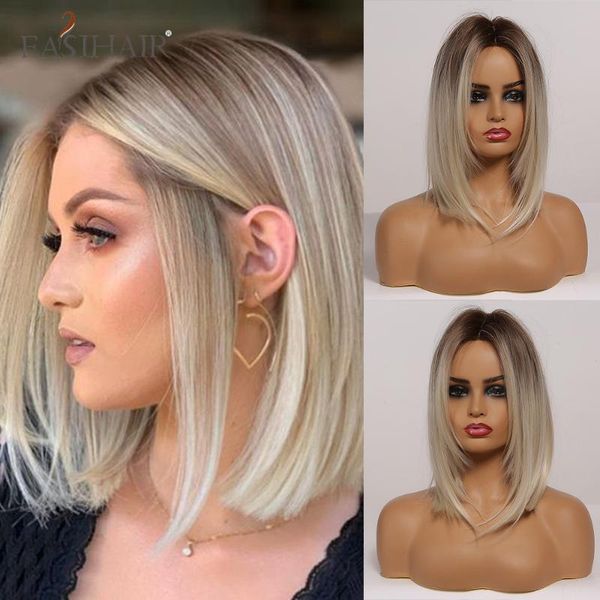 easihair ombre blonde brown medium long straight wig bobo hairstyle middle part cosplay heat resistant synthetic wigs for women, Black
easihair ombre blonde brown medium long straight wig bobo hairstyle middle part cosplay heat resistant synthetic wigs for women, Black