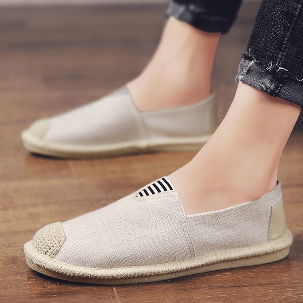 slip-on mens 2019 новый летний холст мужская обувь, повседневная обувь fishermans grass-made ткань обуви, Black
slip-on mens 2019 новый летний холст мужская обувь, повседневная обувь fishermans grass-made ткань обуви, Black