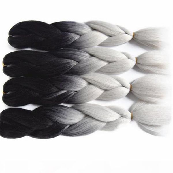 synthetic jumbo braid weave black silver 20inch fold large stocks ombre braiding hair 60g ing
synthetic jumbo braid weave black silver 20inch fold large stocks ombre braiding hair 60g ing