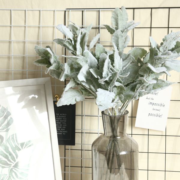 artificial plants flocking senecio cineraria leaf branch diy home wedding boquet holder plant wall floral arrangement decoration
artificial plants flocking senecio cineraria leaf branch diy home wedding boquet holder plant wall floral arrangement decoration