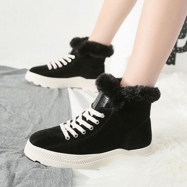 winter plush solid color shoes female rivet wild thick warm women's shoes non-slip trend comfortable high-casual #g2, Black
winter plush solid color shoes female rivet wild thick warm women's shoes non-slip trend comfortable high-casual #g2, Black
