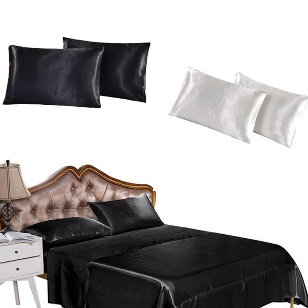 2pcs solid color pillowcase imitated silk fabric pillowcase simple style pillow case summer black size 2
2pcs solid color pillowcase imitated silk fabric pillowcase simple style pillow case summer black size 2