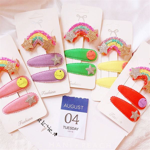 6set/lot boutique fashion cute glitter rainbow hairpin bb clip set cute stars hair clips princess hair accessories, Slivery;white
6set/lot boutique fashion cute glitter rainbow hairpin bb clip set cute stars hair clips princess hair accessories, Slivery;white