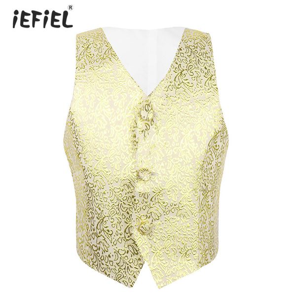2017 new fashion kids boys gentleman sleevelessformal suits waistcoat pageant shiny floral pattern dress vest daily wear sz 2-14, Blue
2017 new fashion kids boys gentleman sleevelessformal suits waistcoat pageant shiny floral pattern dress vest daily wear sz 2-14, Blue