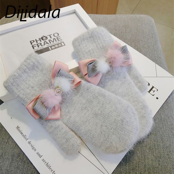 dilidala cream ribbon pink ball warmth full fingers autumn winter gloves cute girls mitten winter ladies gloves, Blue;gray
dilidala cream ribbon pink ball warmth full fingers autumn winter gloves cute girls mitten winter ladies gloves, Blue;gray
