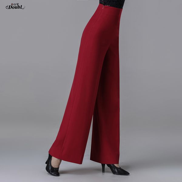 new ballroom latin dance pants female practice clothes lady loose wide leg high waist modern dancing solid color trousers h622, Black;red
new ballroom latin dance pants female practice clothes lady loose wide leg high waist modern dancing solid color trousers h622, Black;red