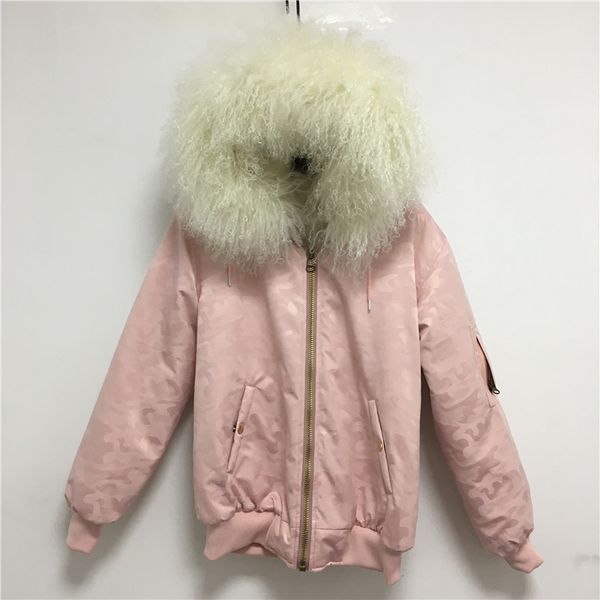 2019 новый розовый камуфляж real lamb fur collar baseball равномерное женщины высокого качества manwork искусственного меха, Black
2019 новый розовый камуфляж real lamb fur collar baseball равномерное женщины высокого качества manwork искусственного меха, Black