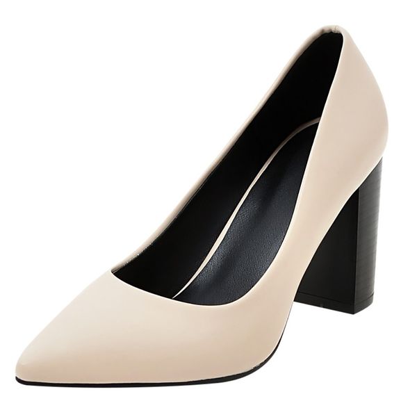 sagace women's pumps high heels square pointed solid thick work shoes sandals casual shoes women shallow pumps female feminino, Black
sagace women's pumps high heels square pointed solid thick work shoes sandals casual shoes women shallow pumps female feminino, Black