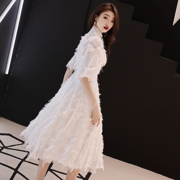 elegant white evening dress standing collar feather tassel formal dress luxury special occasion dresses size s-xxl, Red
elegant white evening dress standing collar feather tassel formal dress luxury special occasion dresses size s-xxl, Red