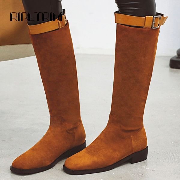 ribetrini knee high boots for women riding boots vintage low heels round toe platform winter fur shoes big size 34-46, Black
ribetrini knee high boots for women riding boots vintage low heels round toe platform winter fur shoes big size 34-46, Black