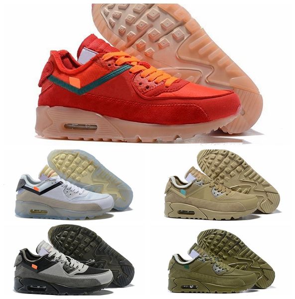 

2019 release air 90 desert ore sneakers off hyper jade 2.0 white bright mango men women sports running shoes aa7293-200