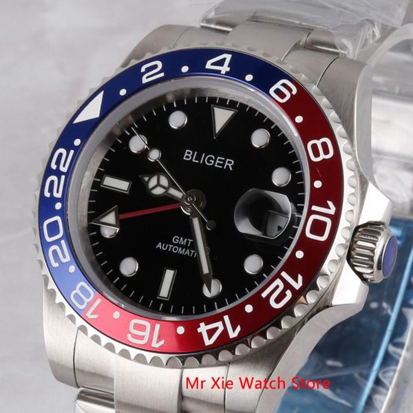bliger 40mm automatic mechanical watch men luxury sapphire crystal ceramic bezel gmt watch luminous waterproof wristwatch men, Slivery;brown
bliger 40mm automatic mechanical watch men luxury sapphire crystal ceramic bezel gmt watch luminous waterproof wristwatch men, Slivery;brown