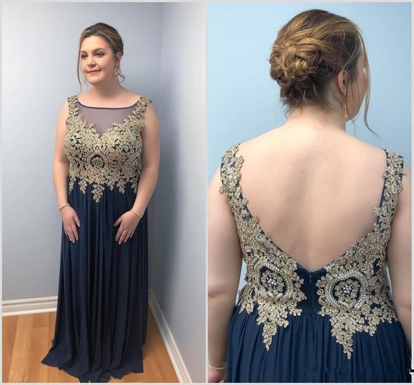 dark navy plus size mother of the bride dresses backless floor length gold appliques beads chiffon long evening wedding guest gowns z12, Black;red
dark navy plus size mother of the bride dresses backless floor length gold appliques beads chiffon long evening wedding guest gowns z12, Black;red