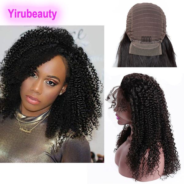 brazilian unprocessed human hair remy 13x4 lace front wigs 10-30inch kinky curly natural color wigs pre plucked adjustable band, Black;brown
brazilian unprocessed human hair remy 13x4 lace front wigs 10-30inch kinky curly natural color wigs pre plucked adjustable band, Black;brown