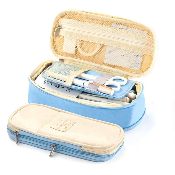 kawaii pencil case macaron color canvas stretch double layer large capacity pencil box cute pencilcase kids school stationery
kawaii pencil case macaron color canvas stretch double layer large capacity pencil box cute pencilcase kids school stationery