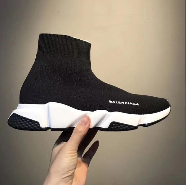 Высокое Качество Унисекс Повседневная Обувь Плоские Мода Роскошные Носки Сапоги