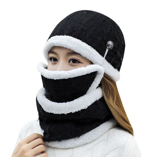 3 in 1 winter warm hat mask neck scarf hat cotton headgear masked beanies cap woman headgear outdoor riding equipment, Blue;gray
3 in 1 winter warm hat mask neck scarf hat cotton headgear masked beanies cap woman headgear outdoor riding equipment, Blue;gray