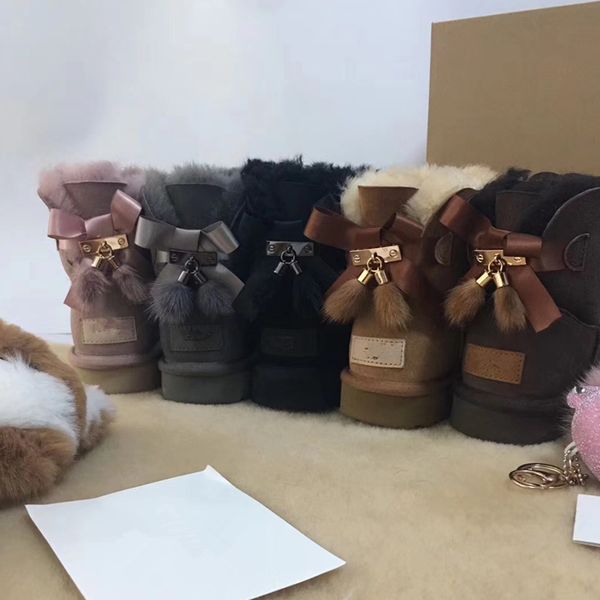 new genuine leather fur snow boots women australia boots winter boots for women warm botas mujer, Black
new genuine leather fur snow boots women australia boots winter boots for women warm botas mujer, Black