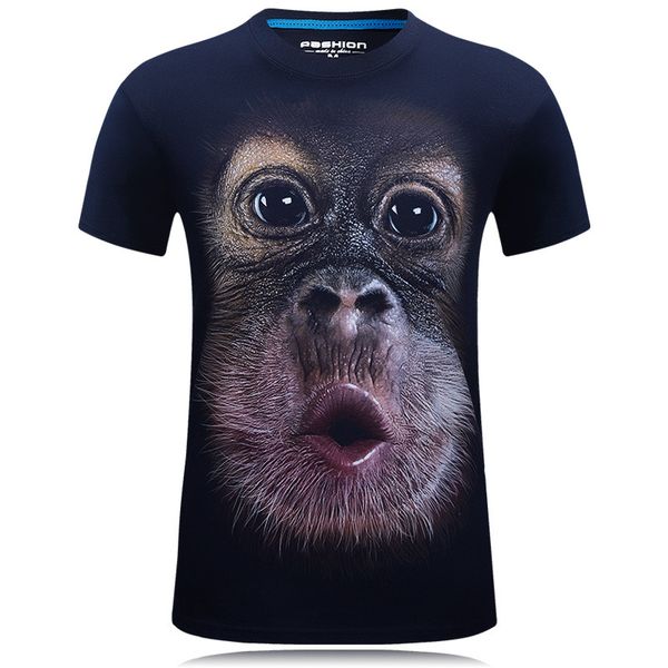 2019 summer men's brand clothing o-neck short sleeve animal t-shirt monkey/lion 3d digital printed t shirt homme large size, White;black
2019 summer men's brand clothing o-neck short sleeve animal t-shirt monkey/lion 3d digital printed t shirt homme large size, White;black