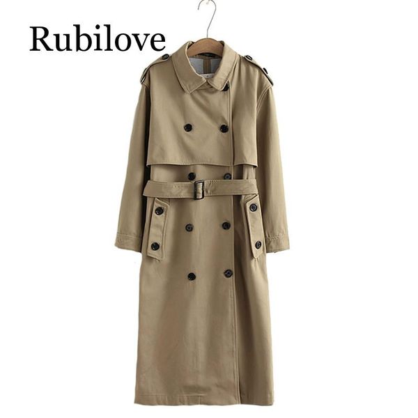 rubilove women casual solid color double breasted outwear sashes office coat epaulet design long, Tan;black
rubilove women casual solid color double breasted outwear sashes office coat epaulet design long, Tan;black