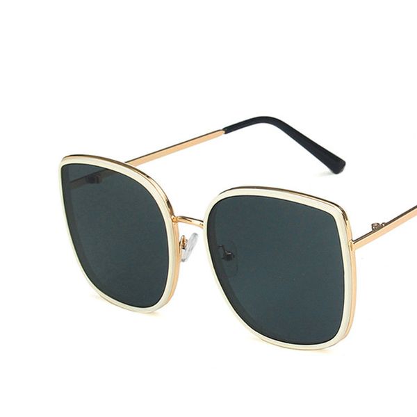 fashionable and fashionable sunglasses and new korean version of fashionable net red large frame retro multi color sunglasses, White;black
fashionable and fashionable sunglasses and new korean version of fashionable net red large frame retro multi color sunglasses, White;black