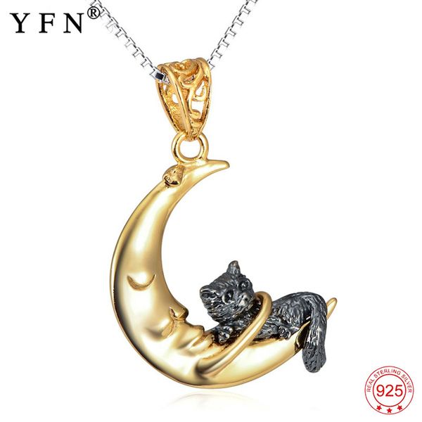 925 sterling silver jewelry lovely cat & moon pendant necklaces vintage classic necklace for women girls gnx11973
925 sterling silver jewelry lovely cat & moon pendant necklaces vintage classic necklace for women girls gnx11973