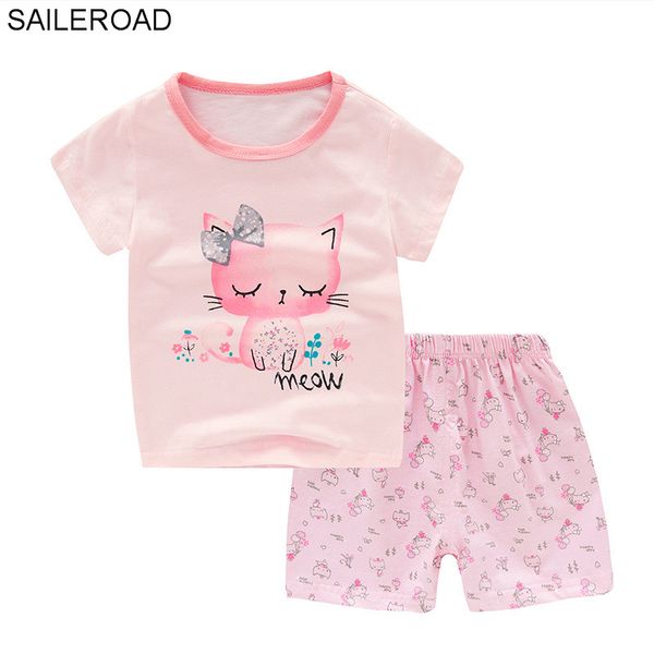 saileroad baby girl cute pajamas set children summer shy cat pijamas kids infant cartoon short sleeve sleepwear baby boy clothes, Blue;red
saileroad baby girl cute pajamas set children summer shy cat pijamas kids infant cartoon short sleeve sleepwear baby boy clothes, Blue;red