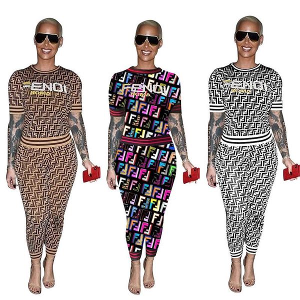 Summer women f letter track uit hort leeve outfit printed t hirt tee pant legging 2pc outfit port wear treet et aaa2220 
Summer women f letter track uit hort leeve outfit printed t hirt tee pant legging 2pc outfit port wear treet et aaa2220