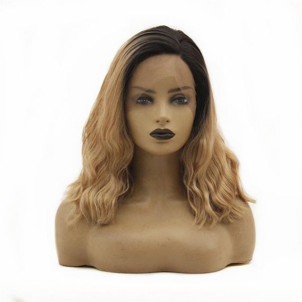 ombre blonde loose wave heat resistant synthetic lace front wigs heat resistant short bob wig for women natural hairline, Black
ombre blonde loose wave heat resistant synthetic lace front wigs heat resistant short bob wig for women natural hairline, Black
