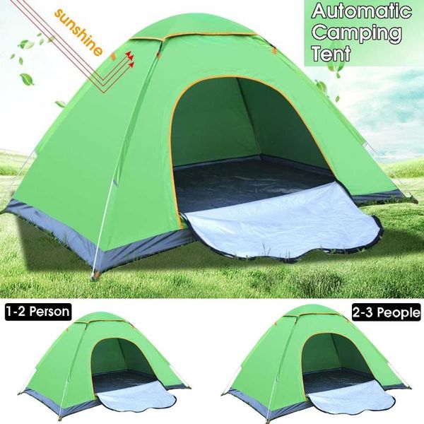 1-2/2-3 person waterproof automatic tent foldable outdoor beach camping tent uv sun protection lightweight single 
1-2/2-3 person waterproof automatic tent foldable outdoor beach camping tent uv sun protection lightweight single