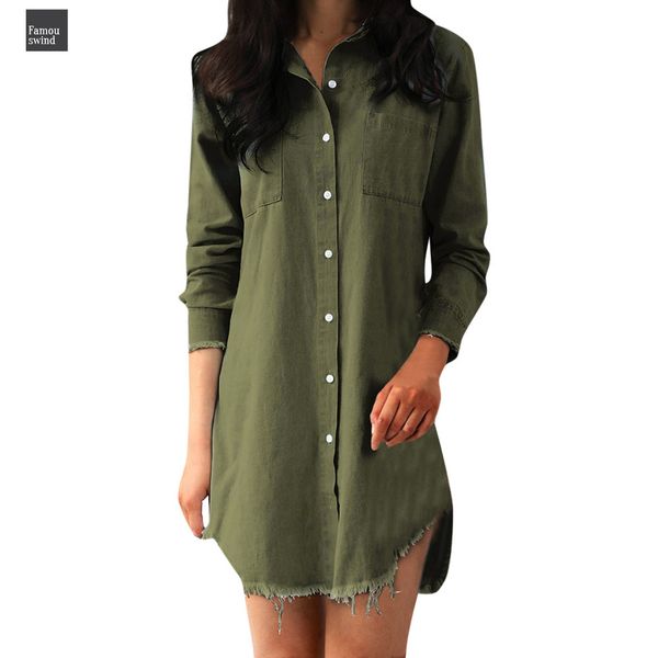 winter women dresses solid button womens long sleeve loose pockets denim button up irregular girl shirt mini dress, Black;gray
winter women dresses solid button womens long sleeve loose pockets denim button up irregular girl shirt mini dress, Black;gray