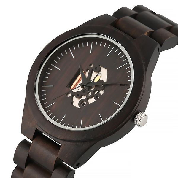 men's watch full wood watch black ebony wooden strap fashion quartz analog casual business clock retro wristwatch relojes hombre, Slivery;brown
men's watch full wood watch black ebony wooden strap fashion quartz analog casual business clock retro wristwatch relojes hombre, Slivery;brown
