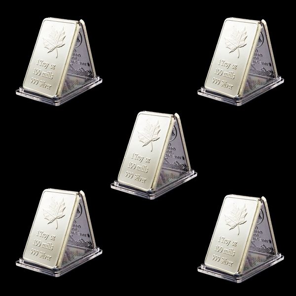 5pcs royal canada maple leaf 1oz mint 9999 fine silver 100 mills plated commemorative buillion medal craft
5pcs royal canada maple leaf 1oz mint 9999 fine silver 100 mills plated commemorative buillion medal craft