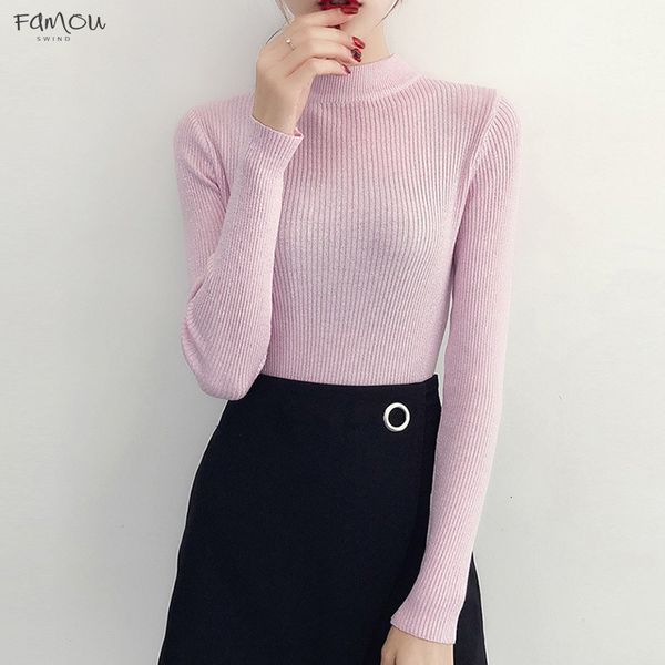 Tops Winter Sweater Women Long Sleeve Pullover Women Basic Sweaters Turtleneck 2019 Korean Style Knit Autumn Femme
Tops Winter Sweater Women Long Sleeve Pullover Women Basic Sweaters Turtleneck 2019 Korean Style Knit Autumn Femme