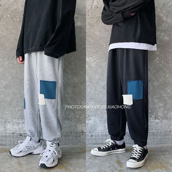 sweatpants men's fashion patch casual pants men streetwear joggers track pants wild hip-hop loose straight trousers mens m-3xl, Black
sweatpants men's fashion patch casual pants men streetwear joggers track pants wild hip-hop loose straight trousers mens m-3xl, Black