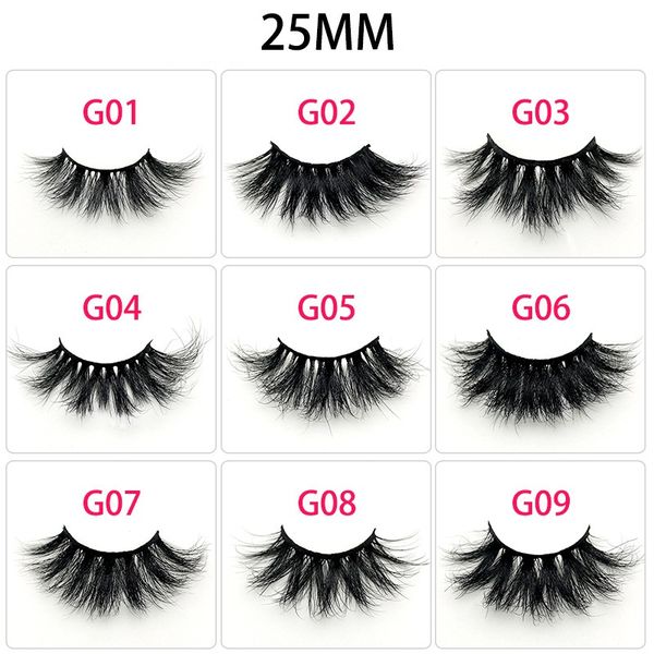 25mm false eyelashes mink eyelashes handmade eyelash thick natural long eye lash g series makeup tools
25mm false eyelashes mink eyelashes handmade eyelash thick natural long eye lash g series makeup tools