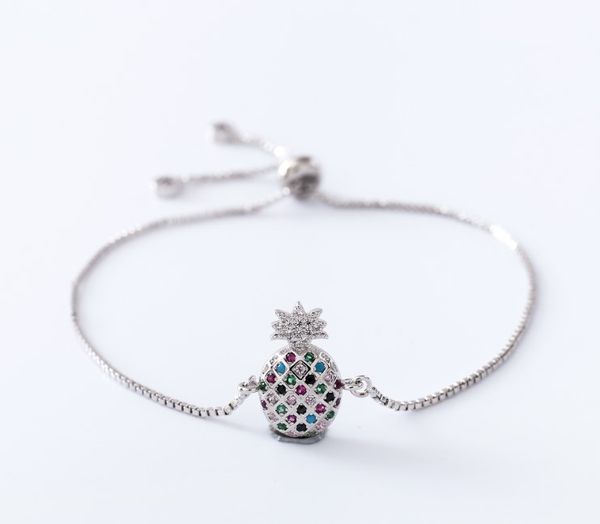 gold silver chain micro pave cz zircon cubic zirconia bracelet rope adjusted macrame sh2 bangle pineapple fashion women, Black
gold silver chain micro pave cz zircon cubic zirconia bracelet rope adjusted macrame sh2 bangle pineapple fashion women, Black