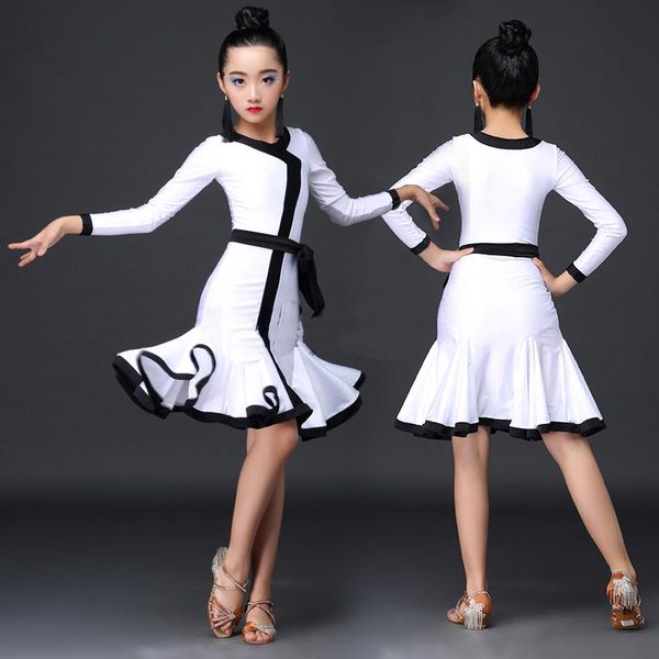 latin dance dress girl professional competition dancing dresses children kid salsa cha samba clothes practice show wear dn5037, Black;red
latin dance dress girl professional competition dancing dresses children kid salsa cha samba clothes practice show wear dn5037, Black;red