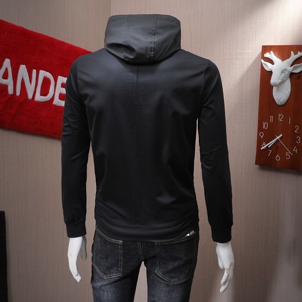 men's jackets fashion mens pullover slim fit casual hoody designer buckle outwear coat male streetwear pockets cap jacket, Black;brown
men's jackets fashion mens pullover slim fit casual hoody designer buckle outwear coat male streetwear pockets cap jacket, Black;brown