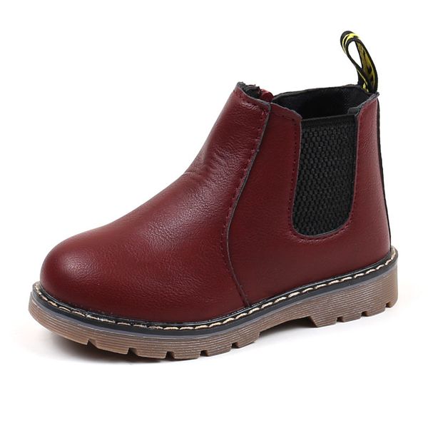 school kids spring ankle boots slip on casual martin boots toddler little kids with side-zipper, Black
school kids spring ankle boots slip on casual martin boots toddler little kids with side-zipper, Black