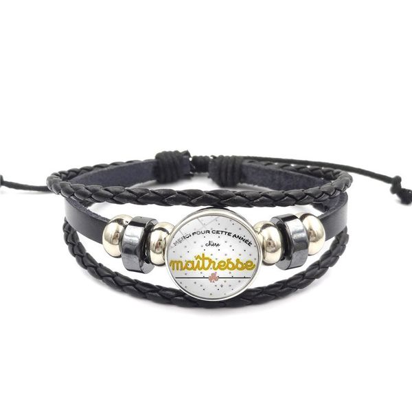 fashion teacher weave leather wrap bracelet for women french merci maîtresse letter charm bracelet 2019 teachers' day jewelry gift, Golden;silver
fashion teacher weave leather wrap bracelet for women french merci maîtresse letter charm bracelet 2019 teachers' day jewelry gift, Golden;silver